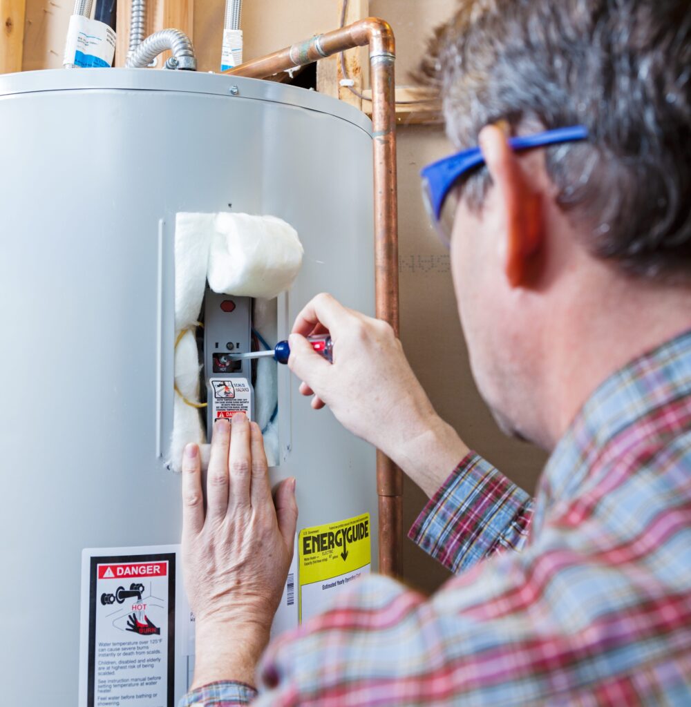 hot water tank installation