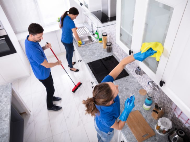 Kitchen renovation clean-up