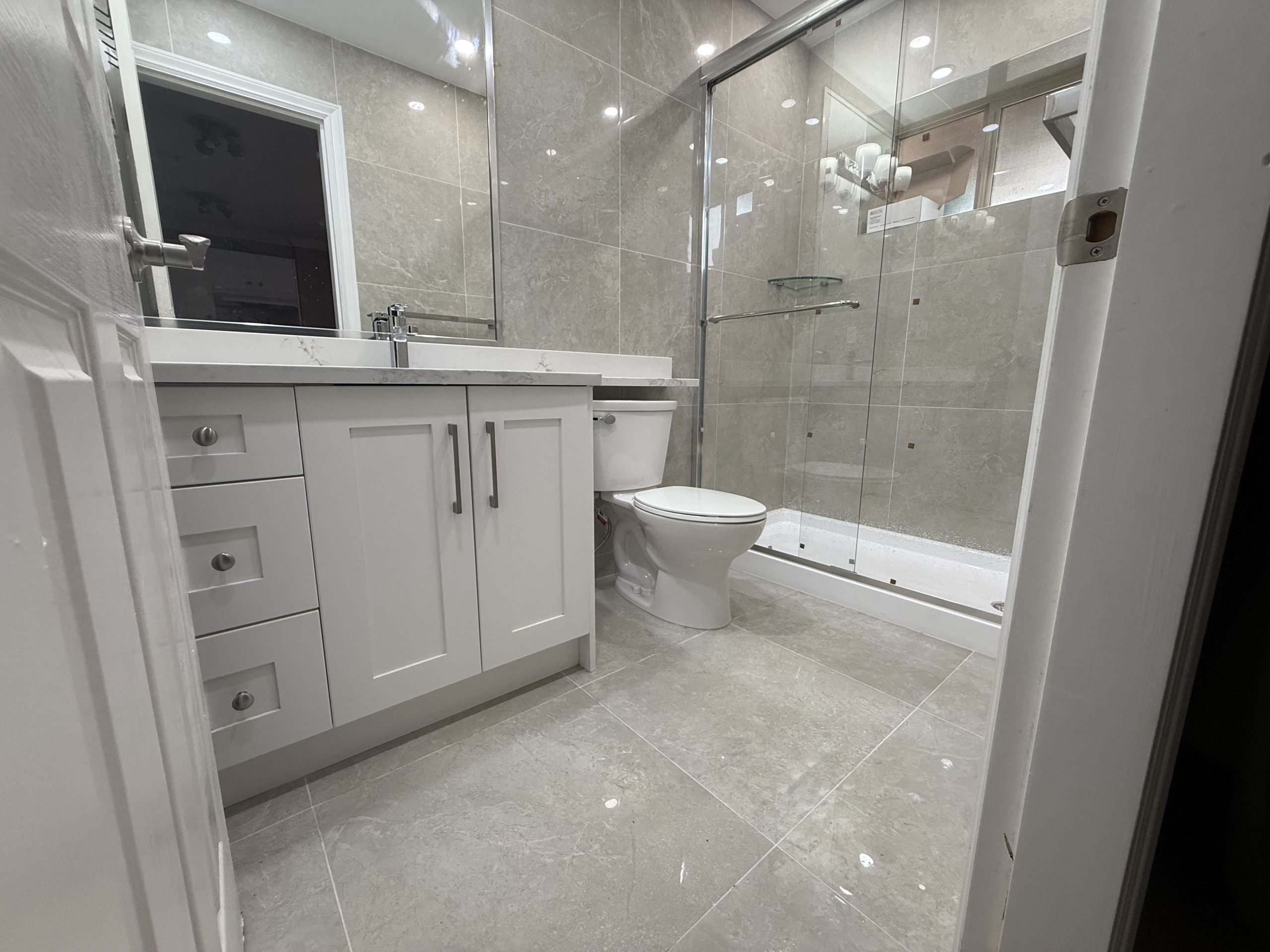 bathroom renovation project from leak busters
