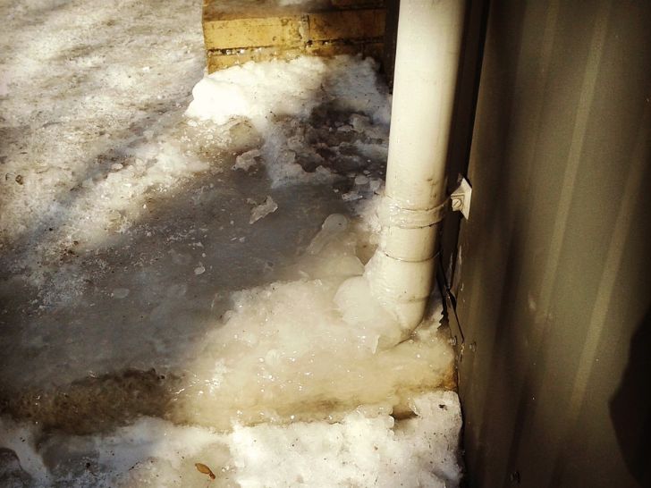Frozen pipe